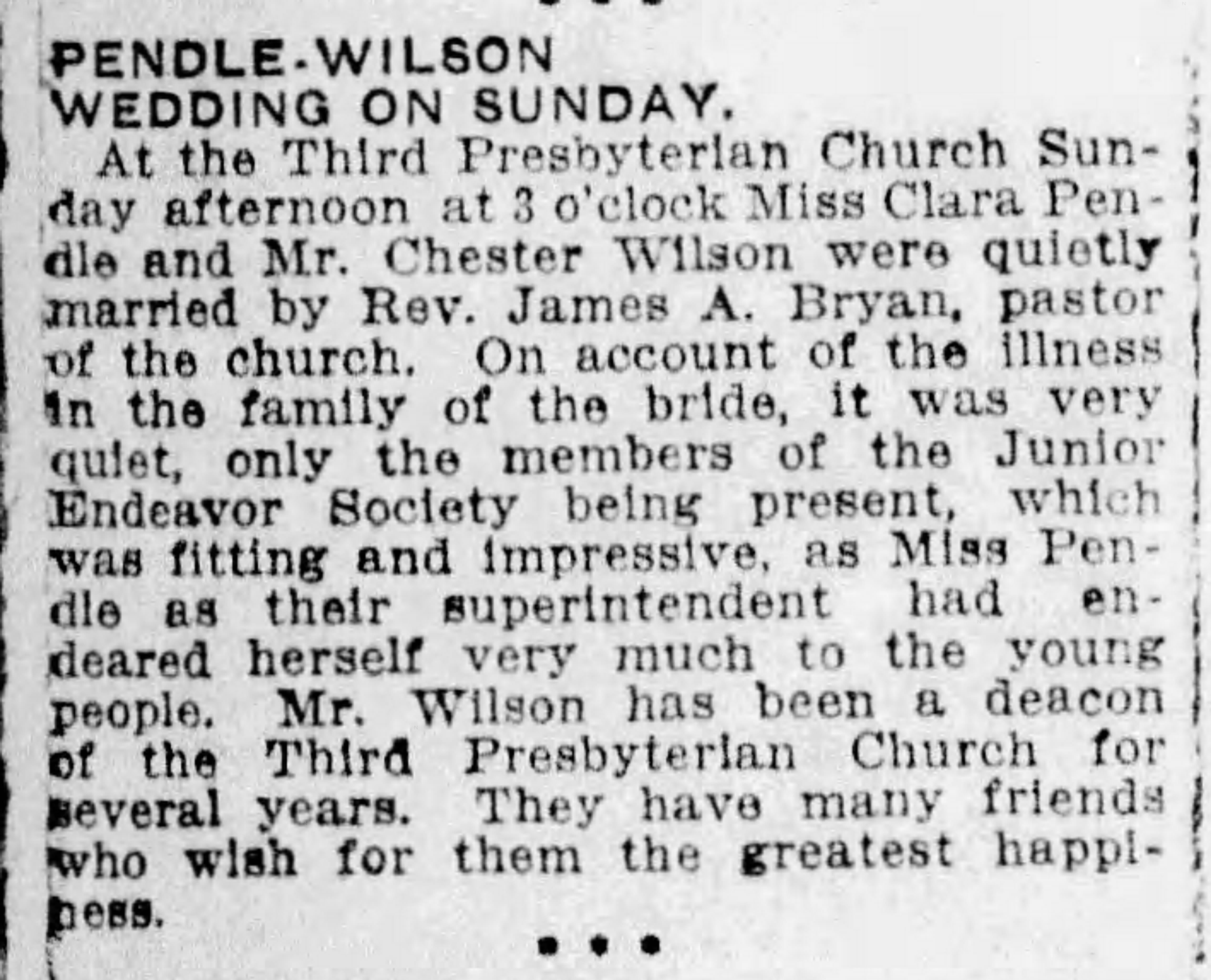 Clara Pendle-Chester Wilson